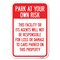 Signmission Safety Sign, 12 in Height, Aluminum, 18 in Length, 22818 A-1218-22818 - alternate 1